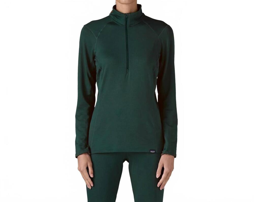 NEW PATAGONIA capilene® thermal weight zip-neck pullover sweatshirt in cascade g